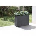 Jardinière rectangulaire Volcania apparence pierre 46l-Lot de 2