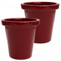 Pot de fleurs rond XXL Delight 420L- Lot de 2 - Plast'Up Rotomoulage