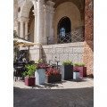 Jardinière basse style muret Shio cassa maxi 80l
