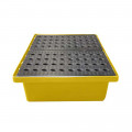 Bac de rétention 70L empilable avec caillebotis-Lot de 5-Plast'Up Roto...