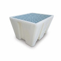 Bac de rétention PEHD 240L pour 1 fût naturel - Plast'Up Rotomoulage