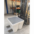 Bac de rétention PEHD 240L pour 1 fût naturel - Plast'Up Rotomoulage