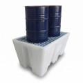 Bac de rétention PEHD 300L naturel pour 2 fûts - Plast'Up Rotomoulage