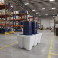 Bac de rétention PEHD 300L naturel pour 2 fûts - Plast'Up Rotomoulage