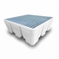 Bac de rétention PEHD 475L pour 4 fûts naturel - Plast'Up Rotomoulage